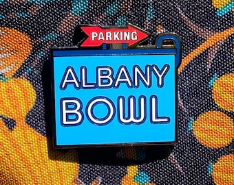 Albany Bowl enamel pin