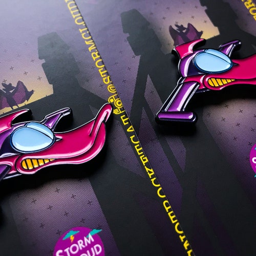 Thunderquack Negaduck Darkwing Duck Darkwarrior Duck Enamel Etsy