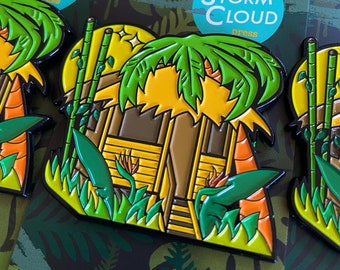 Dream Home: Bahay Kubo Emaille-Pin/Aufkleber