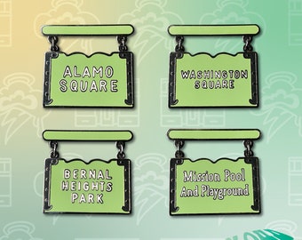 Park Sign of SF Emaillestifte