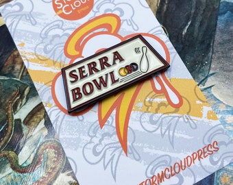 Serra Bowl enamel pin