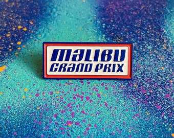 Malibu Grand Prix enamel pin