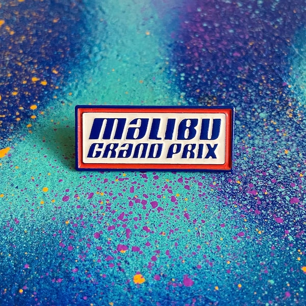 Malibu Grand Prix enamel pin