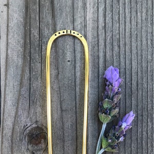 6 inch brass hairpin for long and thick hair.