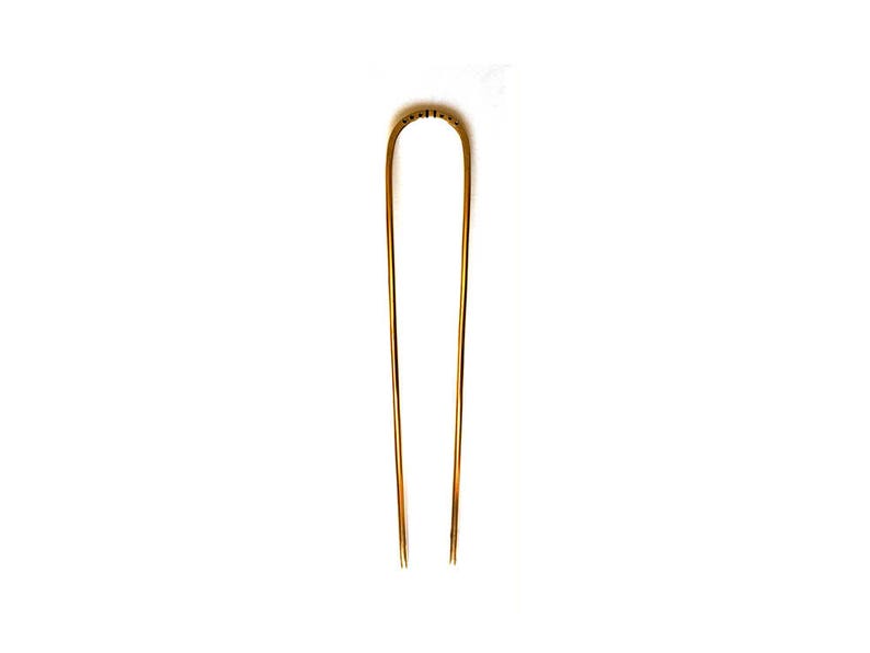 6 inch brass hairpin for long and thick hair.