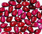 Garnet Natural Gemstone, 10 Pieces Pear Garnet Cabochon, Red Garnet Gemstone, Top Quality Garnet Gemstone, Wholesale Price Garnet