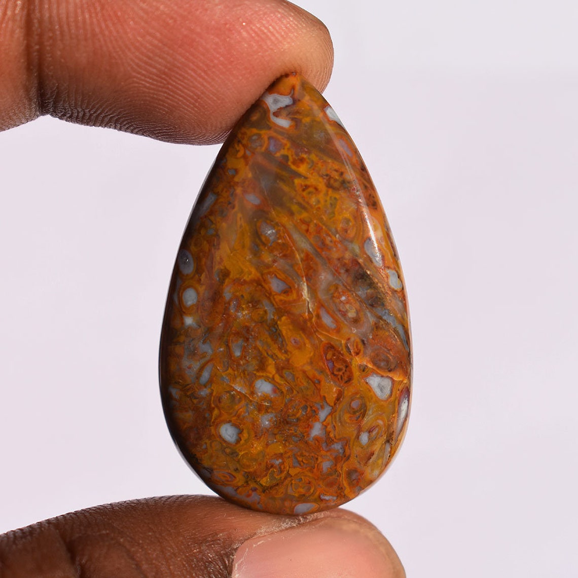 30.4 Ct Natural Red Plume Agate Gemstone Red Plume Agate Etsy