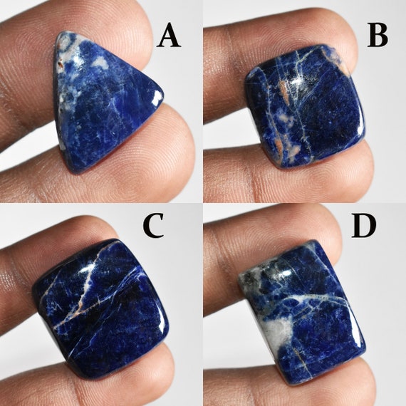 Rarest Sodalite Cabochon Top Quality Sodalite loose stone Natural Blue Sodalite Cabochon Natural Sodalite Gemstone