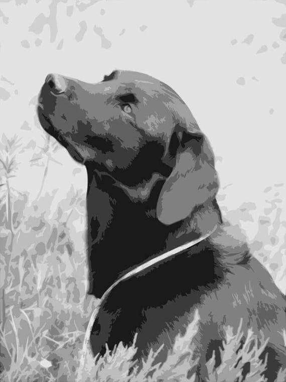 Download Labrador Layered Papercut Template Dog Papercutting Etsy