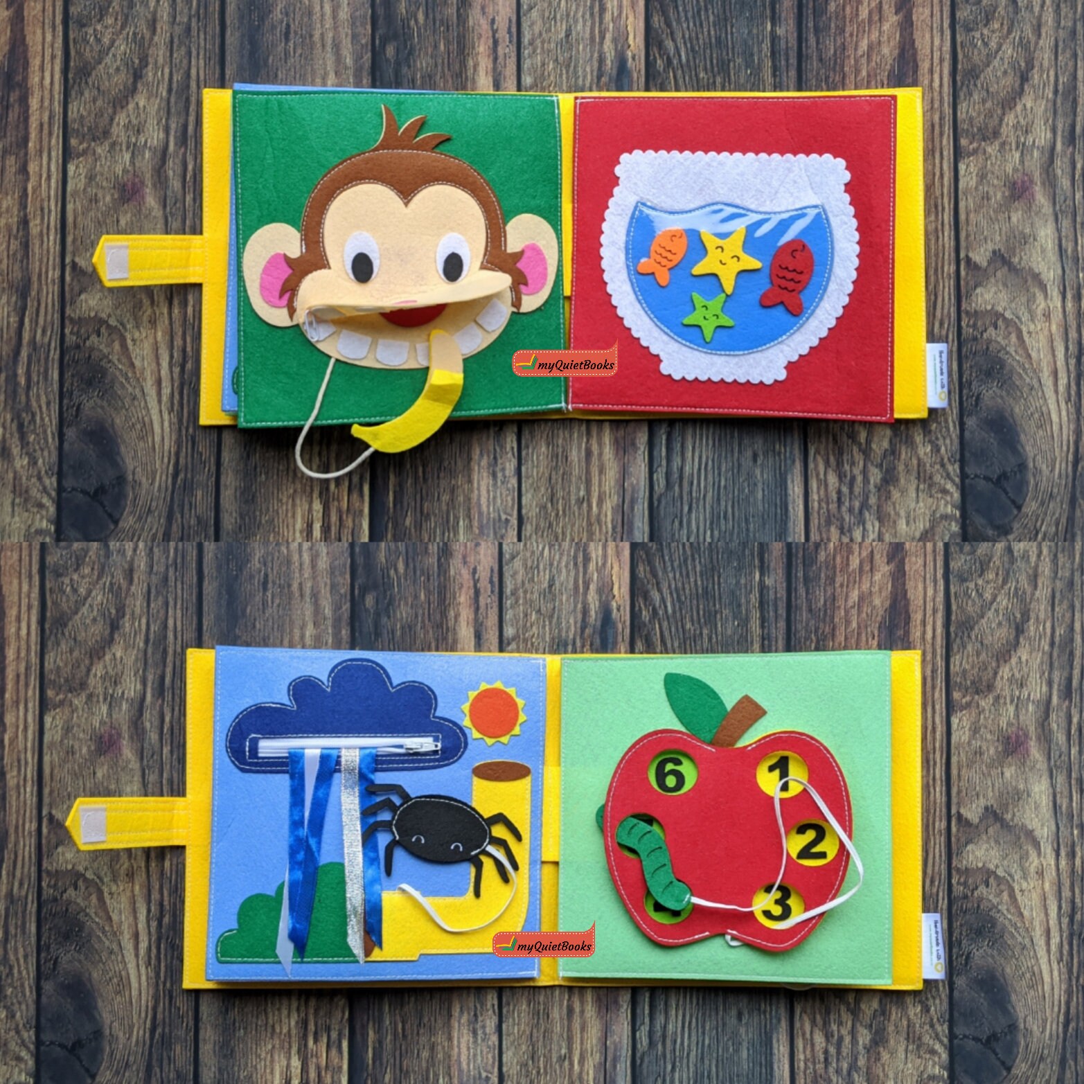 My First Felt Book for kids 03 educational interactive Etsy