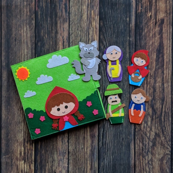 Little Red Riding Hood playset Finger puppets playset | Etsy