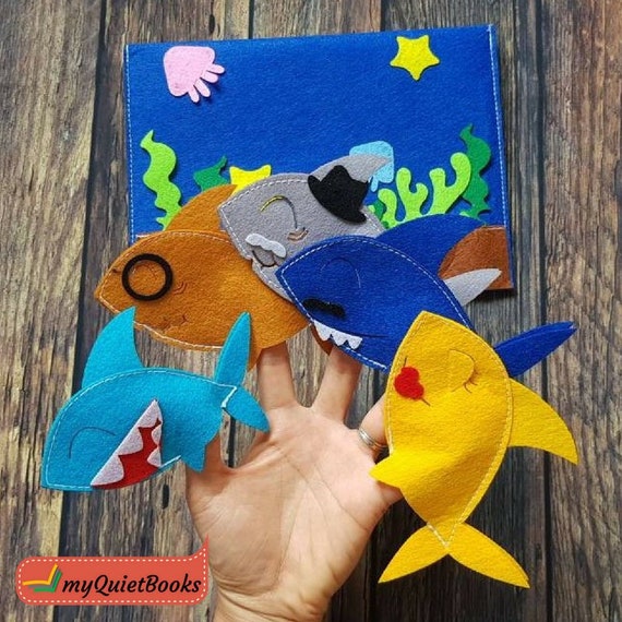 baby shark finger puppets