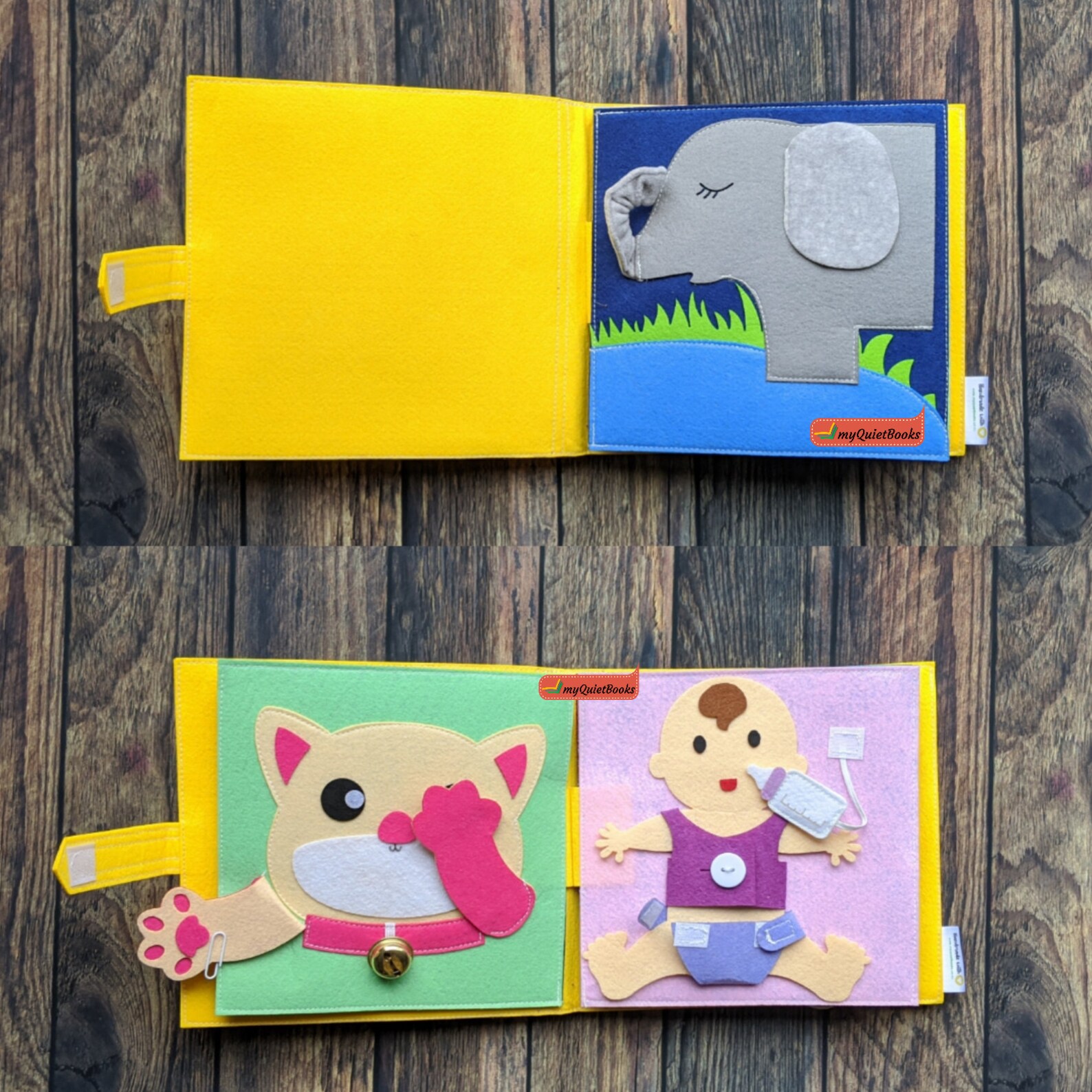 My First Felt Book for kids 03 educational interactive Etsy