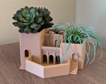Roman Terrace Garden 3D-Printed Succulent Pot