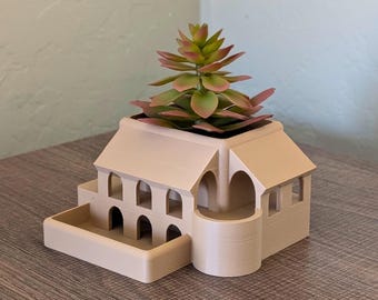 Roman Villa 3D-Printed Succulent Pot