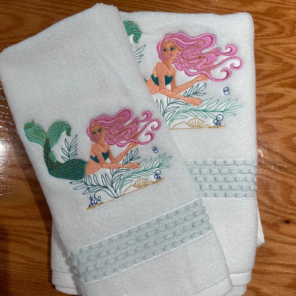 Mermaid Towel Etsy