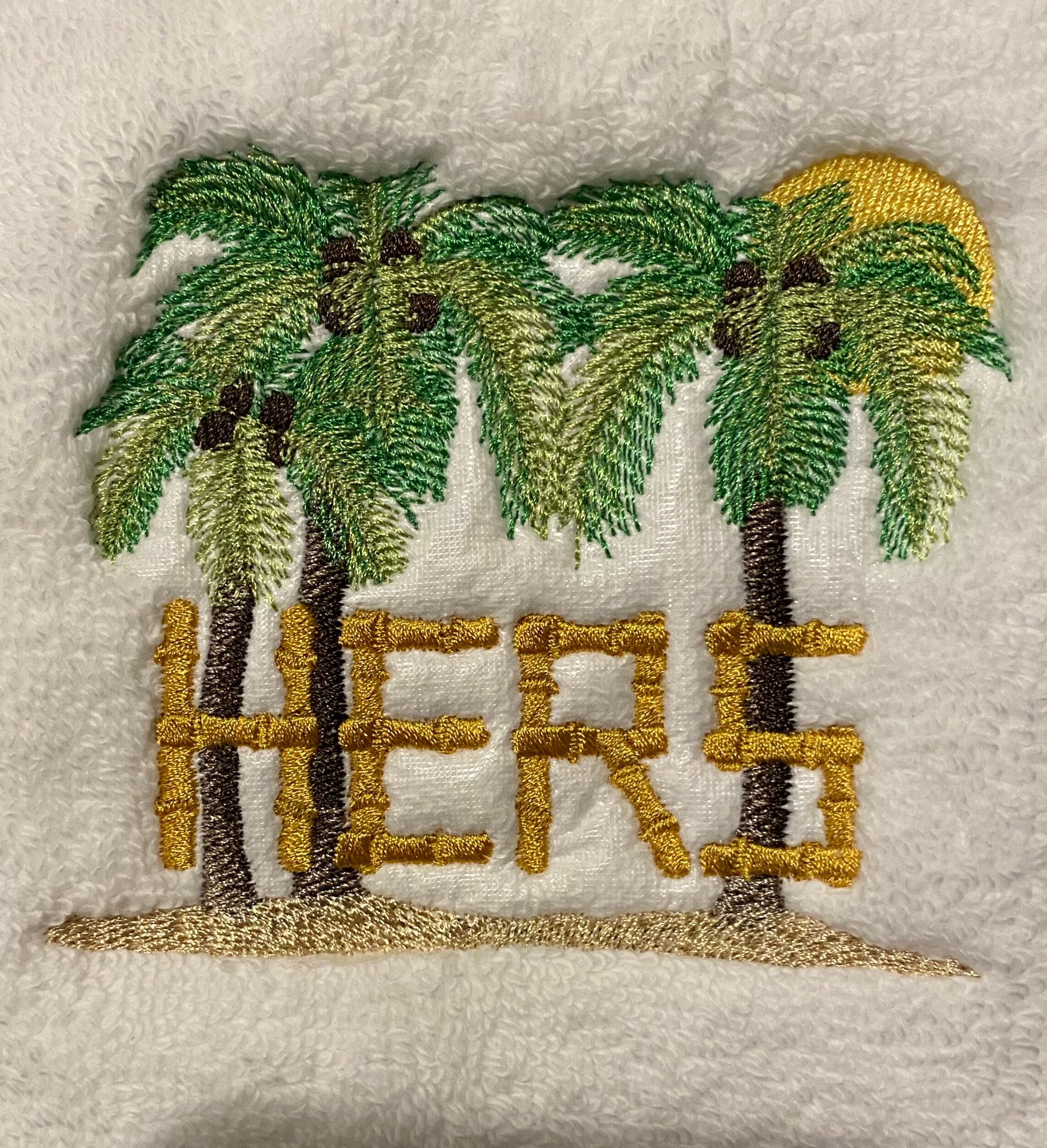 His and Hers Hand Tropical Hand Towels Etsy UK