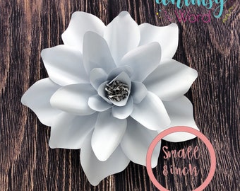 SVG Small Michaela Blossom Template - Paper Flower Digital Template - 8 inch Paper Flower