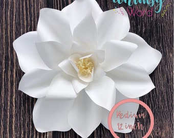 SVG Medium Michaela Blossom Template - Paper Flower Digital Template - 12 inch Paper Flower