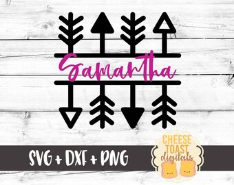 Download Split Arrow Monogram Svg Etsy