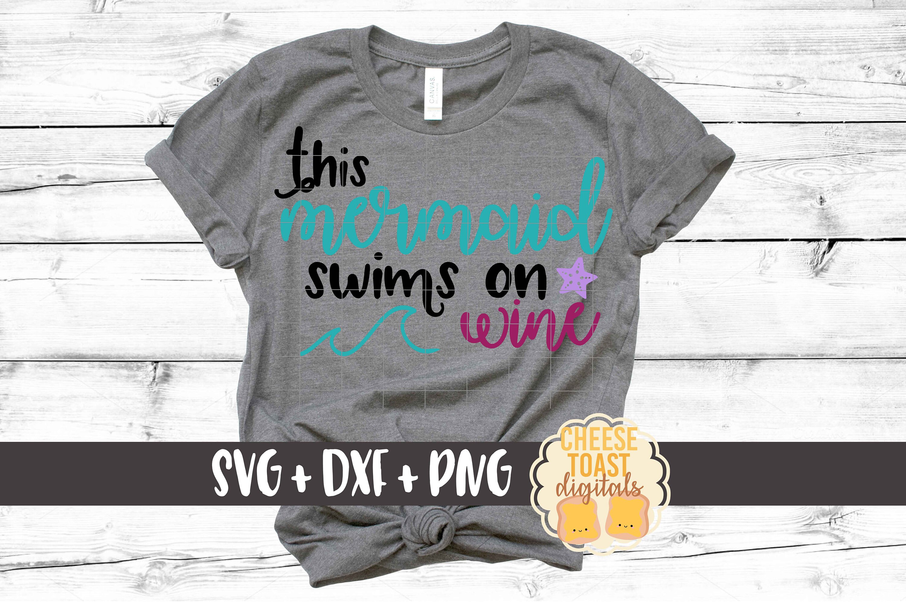 Download This Mermaid Swims On Wine SVG Mermaid Svg Wine Svg Adult ...