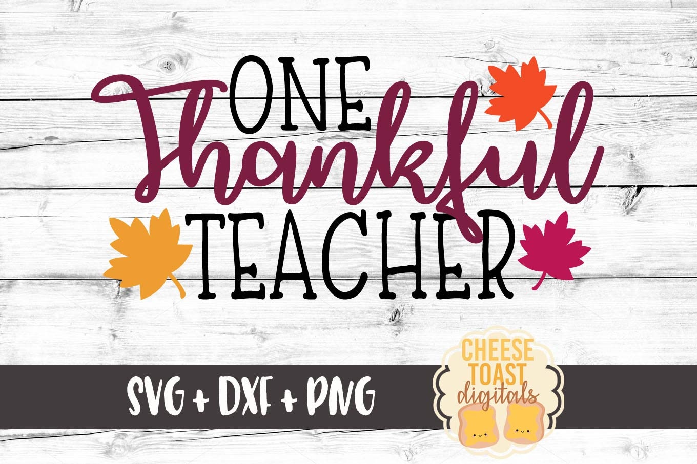 Download One Thankful Teacher Svg Fall Svg Thanksgiving Svg Teacher Etsy