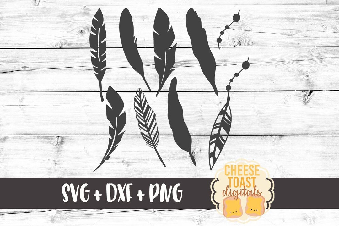 Feather Svg, Feathers, Boho Svg, Feather Bundle, Svg Files, Svg for ...