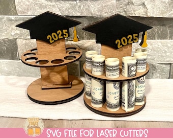 Graduation Money Cake SVG for Lasers, Money Holder SVG, Cash Holder Gift, Laser Graduation Files, Graduate Cap Laser Svg