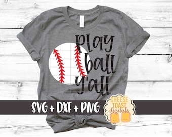 Spielball Y'all Svg, Baseball Svg, Baseball Mama, Mama, Mädchen Baseball Svg, Süßer Baseball, Baseball Shirt, Svg für Cricut, Silhouette