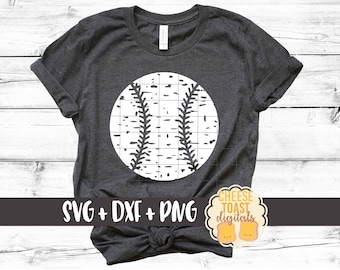 Baseball SVG, Distressed Baseball Svg, Vintage, Grunge, Distressed Svg, Baseball Shirt Svg, Softball Svg, DXF, Cricut, Silhouette