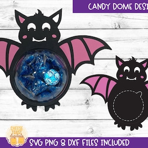 Bat Candy Dome SVG, Halloween Candy Paper Ornamenten SVG, Halloween School Party Favor, Trick or Treat Geschenken, Cricut, Silhouet