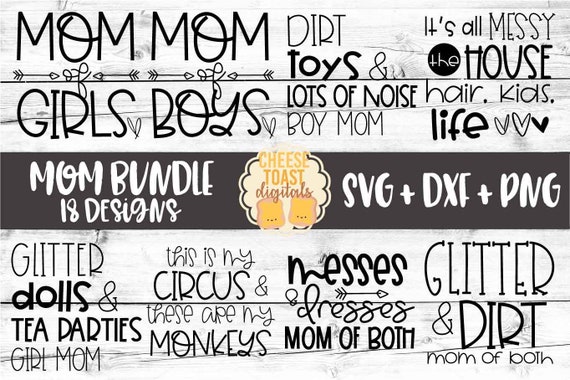 Download Mom Svg Bundle 18 Designs Funny Mom Designs Mom Of Boys Etsy
