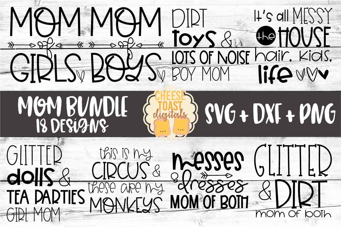 Download Mom Svg Bundle 18 Designs Funny Mom Designs Mom Of Boys Etsy