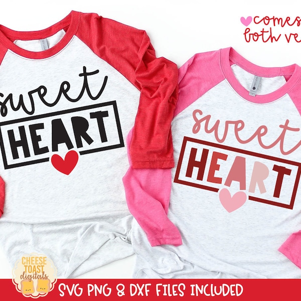 Sweetheart SVG Cut File, Toddler Svg, Valentine Svg, Girl Valentine Svg, Kid Svg, Valentine's Day PNG, Svg for Cricut, Silhouette