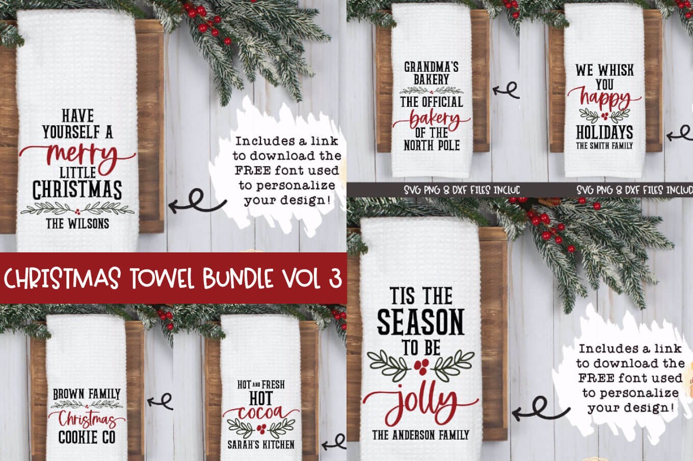 Xmas tea towels sale