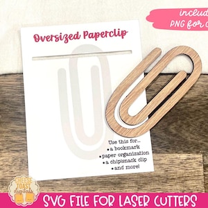 Grande graffetta laser file, graffetta per snack SVG, segnalibro laser SVG, segnalibro graffetta SVG, regalo di compleanno per la lettura, design graffetta gigante
