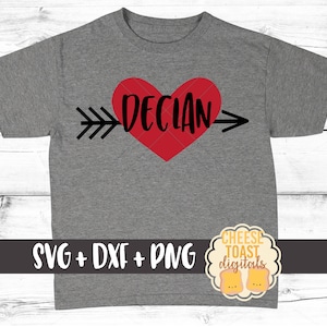 Heart with Arrow Svg, Valentine&#39;s Day Svg, Heart Svg, Arrow Svg, Boy&#39;s Valentines Svg, Toddler Svg, Cut File, Svg for Cricut, Silhouette