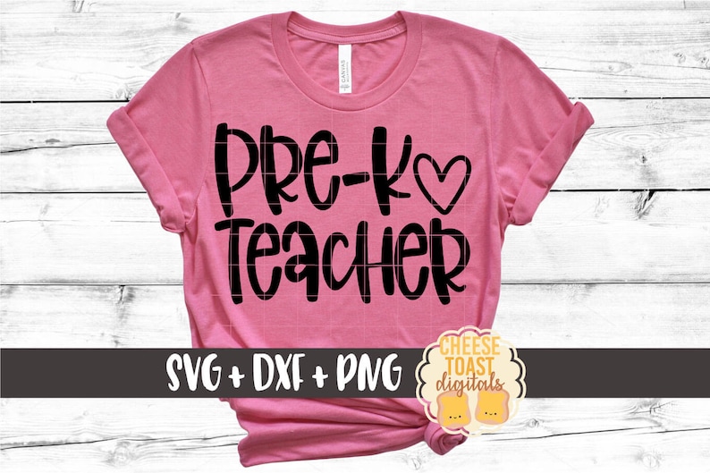 Download Pre-K Teacher SVG PNG DXF Cut Files Teacher Shirt ...