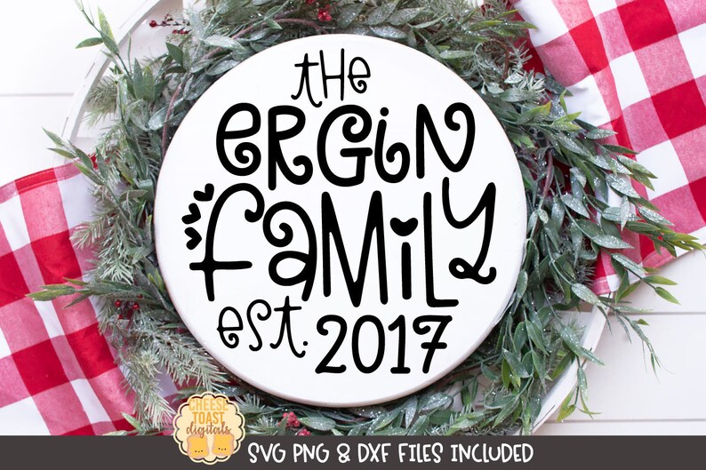 Download Personalized Family Christmas Ornament SVG PNG DXF Cut Files | Etsy