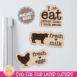 Kitchen Magnet SVG, Laser Magnet File, Laser Cut Files, Funny Kitchen Sayings, Fridge Magnets, Kitchen Laser SVG, Wood Magnet Designs