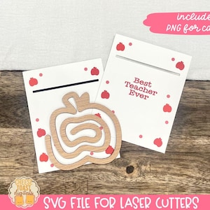 Apple Bookmark Laser File, Paperclip Laser File, Teacher Appreciation Laser Bookmark, Love Reading, Bookmark Laser SVG, Jumbo Paperclip SVG