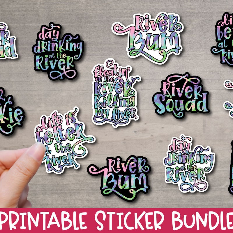 River Printable Sticker River Quotes Sayings - Etsy