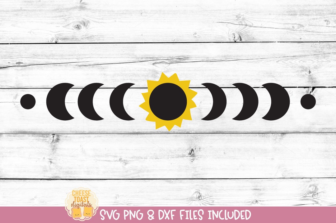 Moon Phases, Total Solar Eclipse SVG, Solar Eclipse Shirt, April 2024 ...