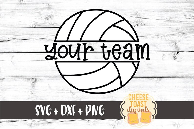 Download Split Volleyball Monogram SVG PNG DXF Cut Files Volleyball ...