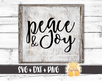 Peace & Joy Svg, Christmas SVG, Svg Files, Winter Svg, Christian Svg, Cricut Svg, DXF, Svg Files for Cricut, Svg for Silhouette