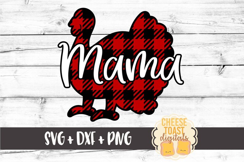 Mama Turkey Svg Buffalo Plaid Turkey Svg Thanksgiving Svg ...