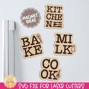 Kitchen Magnet SVG, Laser Magnet File, Laser Cut Files, Funny Kitchen Sayings, Fridge Magnets, Kitchen Laser SVG, Wood Magnet Designs