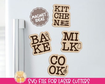 Kitchen Magnet SVG, Laser Magnet File, Laser Cut Files, Funny Kitchen Sayings, Fridge Magnets, Kitchen Laser SVG, Wood Magnet Designs