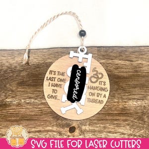 Last F*ck Ornament SVG, Funny Christmas Ornament, Laser Christmas Ornament File, Laser Cutting File, Last F Laser svg File