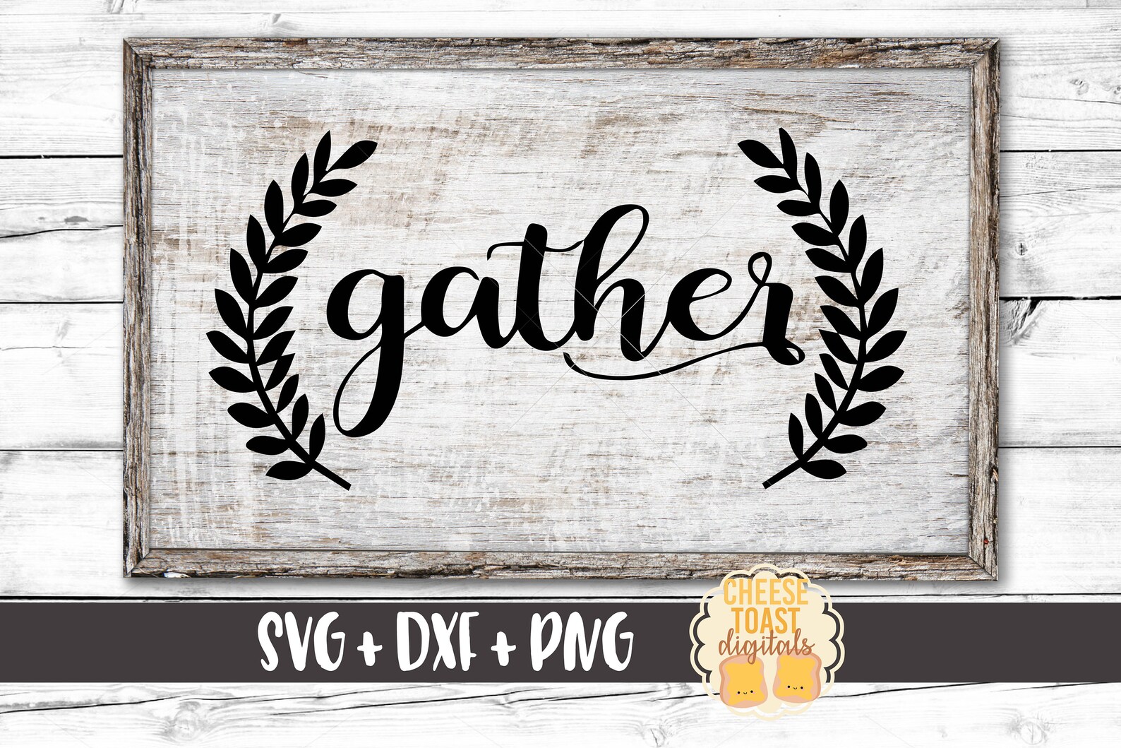Gather SVG Gather With Laurels Svg Thanksgiving Svg Gather - Etsy Ireland